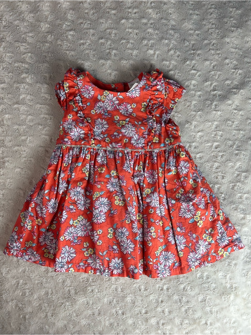Baby B’Gosh Orange Floral Dress Size 6 Months
